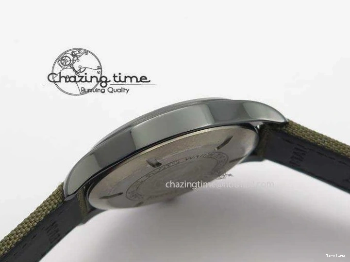 MIROTIME 0208 SunProtective MARK XVII IW324702 Real Ceramic MK Best Edition Green Dial On Green Nylon Strap A 7288